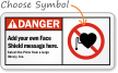 Danger ANSI  Pacemaker Sign