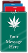 Custom Showcase Dispensary Sign With Marijuana Leaf