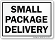 Small Package Delivery Sign