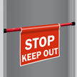 Stop Keep Out Door Barricade Sign