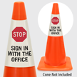 Stop Sign In With The Office Cone Collar