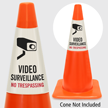 Video Surveillance No Trespassing Cone Collar