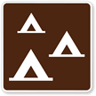 Group Camping Symbol   Traffic Sign