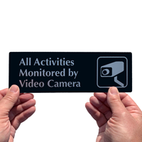 Video Surveillance Door Sign
