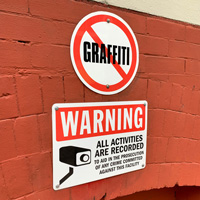 No Graffiti ISO Circle Sign