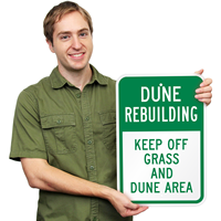Dune Rebuilding Sign