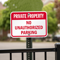 Private Property - No Trespassing Sign