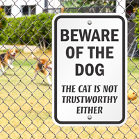 Beware Of The Dog Signs