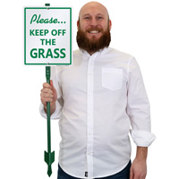 Keep Off Grass Sign for Lawn