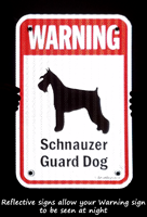 Warning Dog Breed Sign