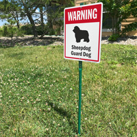 Warning Sheepdog Guard Dog LawnBoss™ Signs
