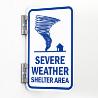 Severe Weather Shelter Area Sign