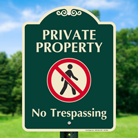 Private Property No Trespassing Signsature Signs