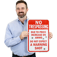 Funny No Trespassing Sign