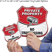 Private Property Shield Sign