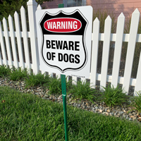 Beware of dogs signs