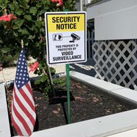 Surveillance Protected Property Sign