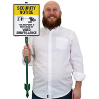 Security Monitoring Property Sign