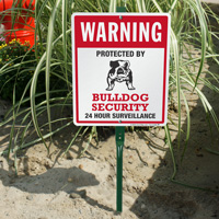 Warning: Bulldog Security in Place