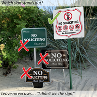 No soliciting signs