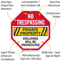 Violation Prosecuted No Trespassing Sign
