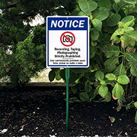 Photographing Prohibited LawnBoss Sign