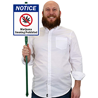 No Cannabis Smoking Allowed Sign