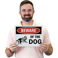 Signage pack for dog caution