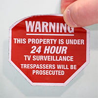 24 Hour Surveillance Label Set