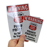 Private Property Label Set
