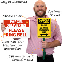 Custom Package Delivery Sign"