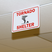 2-Sided Tornado Shelter Sign