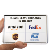 Sign for package delivery instructions