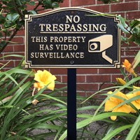 No Trespassing Statement Plaque