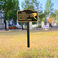Property Protection Lawn Plaque