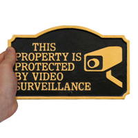 Property Under Surveillance Lawn Sign