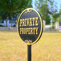 Double-Sided Lawn Sign for Private Property