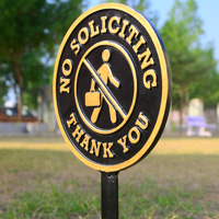 No Soliciting Lawn Stake
