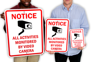 Best Sizes for a Video Camera Sign