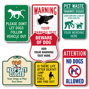 Custom Designer Security Signs