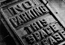 Original parking sign mold