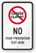 No [Your Prohibition Text Here] Custom Sign