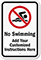 Custom No Swimming Sign