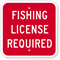 Fishing License Required Sign