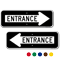 Entrance Directional Parking Sign