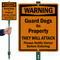 Warning, Guard Dogs On Property LawnBoss™ Signs