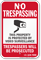 Idaho Trespassers Will Be Prosecuted Sign