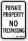 Michigan No Trespassing Sign