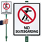 No Skateboarding Sign & Stand Kit