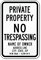 Private Property Sign New Mexico